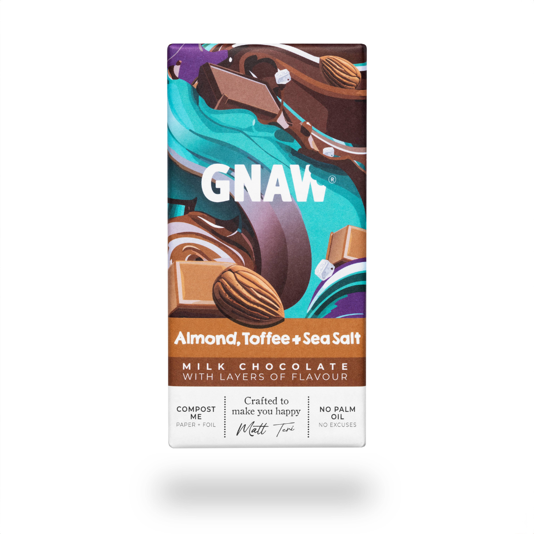 Gnaw Chocolate - Almond, Toffee and Sea Salt