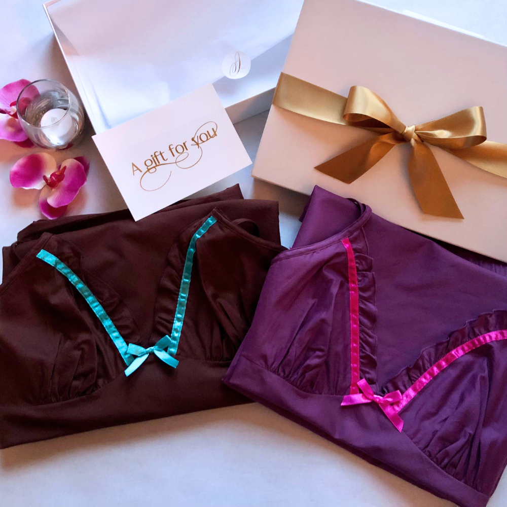 L'Amour PJ Gift Set - 2 PJ sets, one in each colour in a Gift Box (8 to 16)