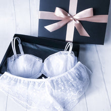 Trellis Lingerie Gift Set - includes 1 Padded Bra and 2 Shorts in a Gift Box (A to DD cup)