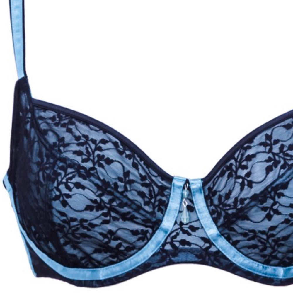 Midnight Garden Underwired Bra in a Gift Box (DD to G cup) Bra Irresistible Lingerie Ltd